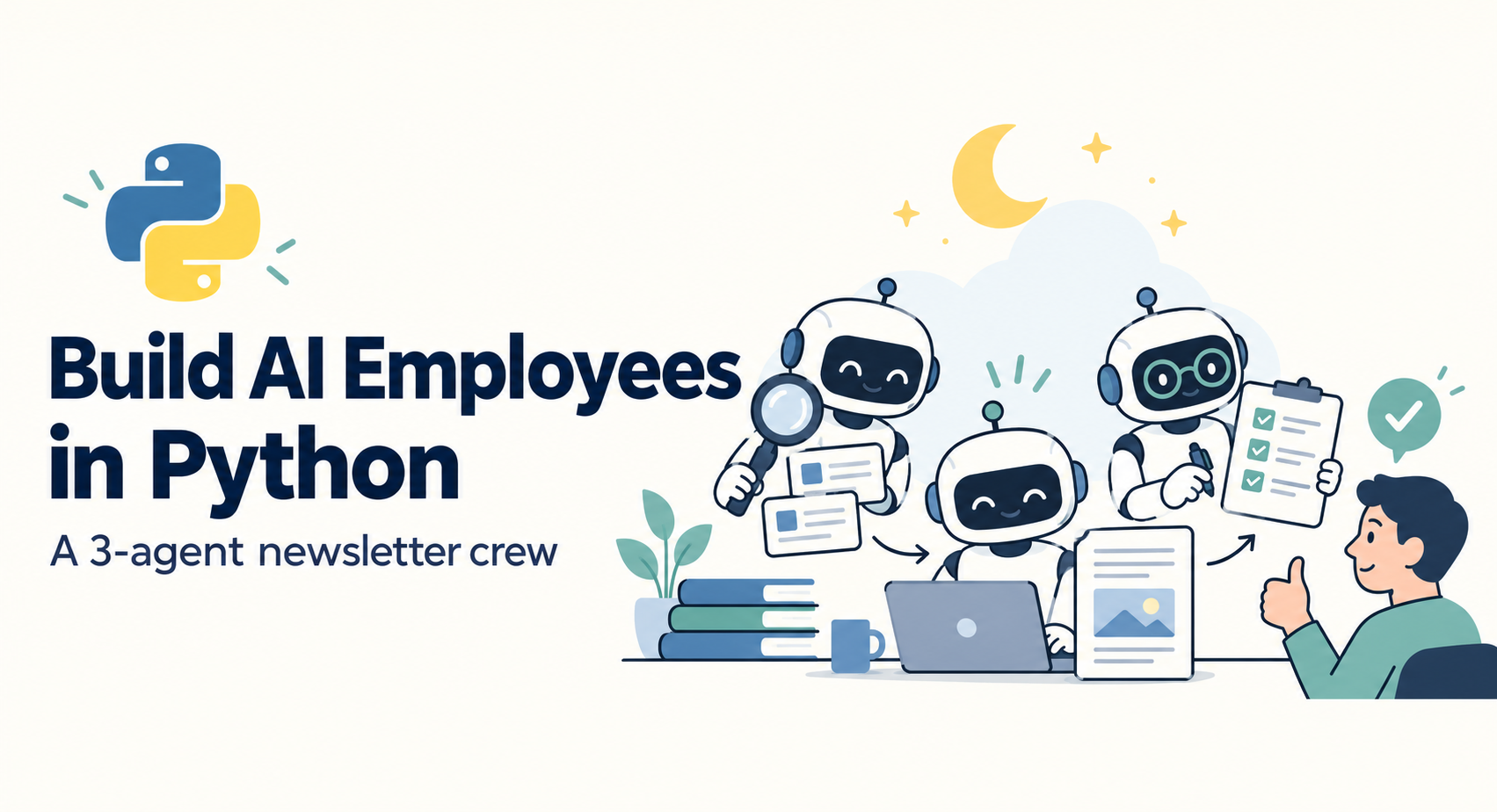 Build a Three-Agent AI Newsletter Crew in Python